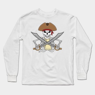 Skeleton Pirate Long Sleeve T-Shirt